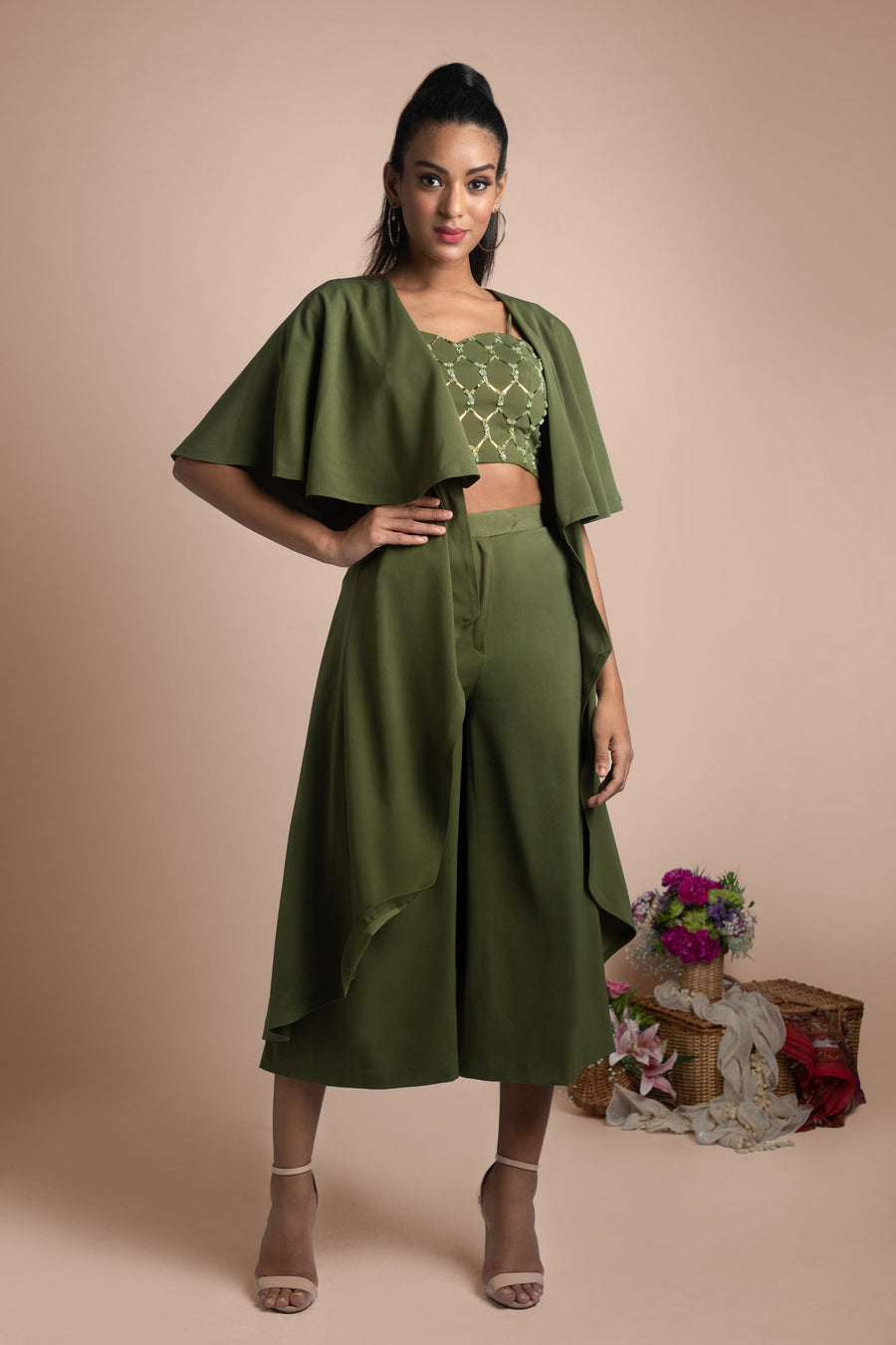 Mehak Murpana| Co-ord Set & Cape | Stylish formal and party wear.