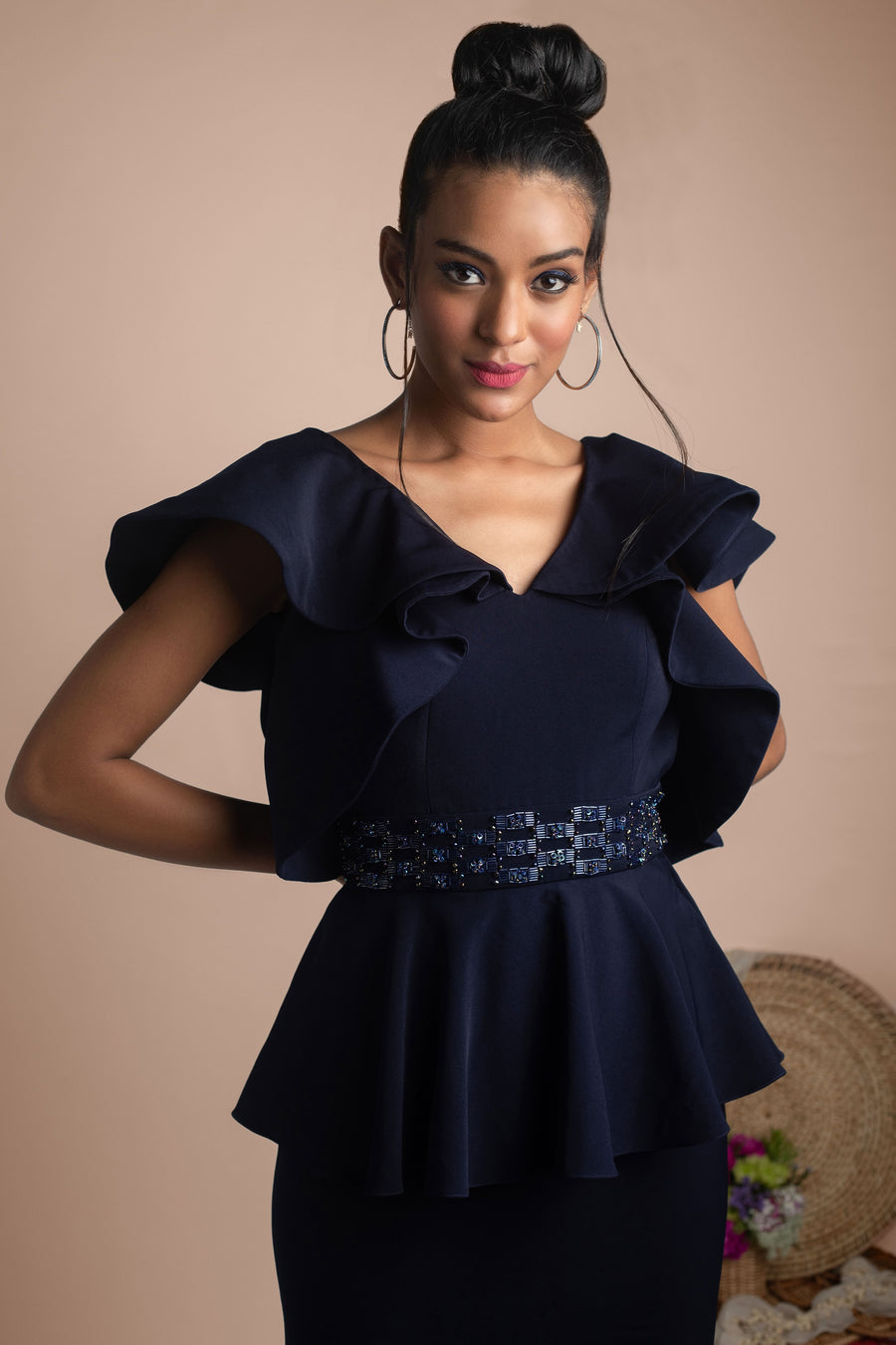 Mehak Murpana| Ruffle Gown | Stylish formal and party wear.